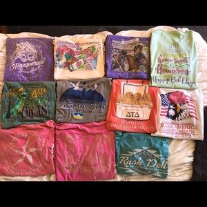 LOT OF GREEK LIFE SHIRTS